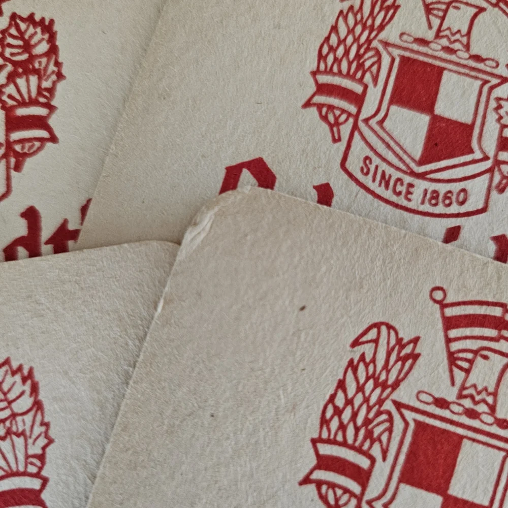 Set Of 14 Vintage '60s Schmidt's Beer Cardboard Coasters
